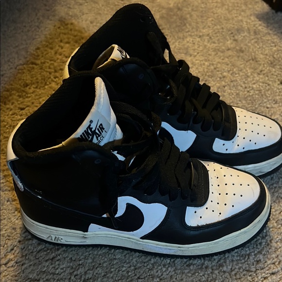 Nike Shoes - Nike Black and White Air High-Tops